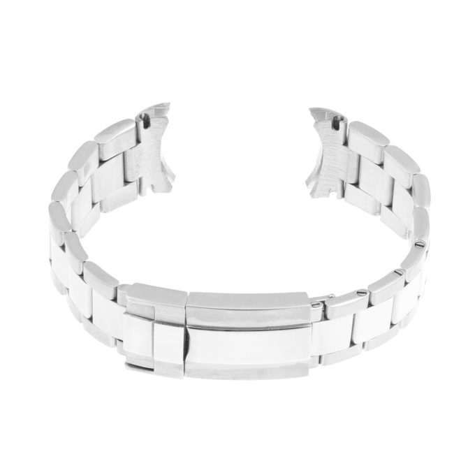 M.rx2.ss Curved Silver Stainless Steel Oyster Watch Band Strap For Rolex