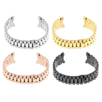 Yellow gold plated stainless steel Mechanicco Colorama bracelet