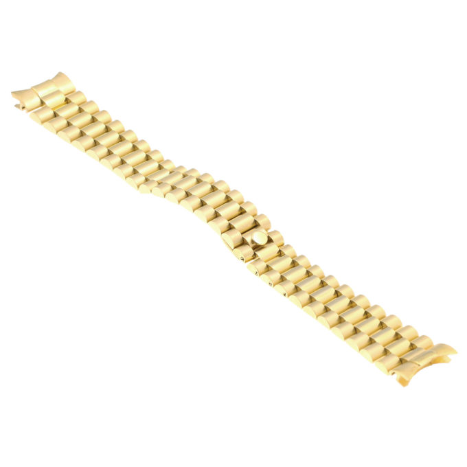 M.rx3.yg Angle Yellow Gold Stainless Steel President Watch Strap Band For Rolex