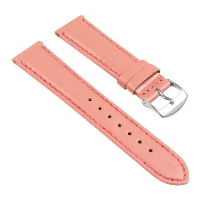 St19.13a Angle Dark Pink Womens Smooth Leather Watch Band Strap