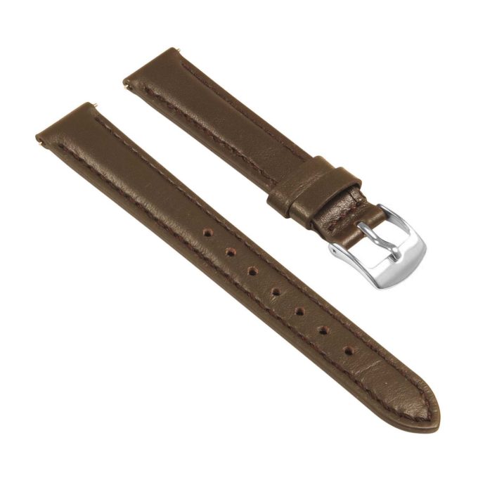 St19.2 Angle Brown Womens Smooth Leather Watch Band Strap