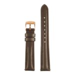 St19.2.rg Up Brown (Rose Gold Buckle) Womens Smooth Leather Watch Band Strap