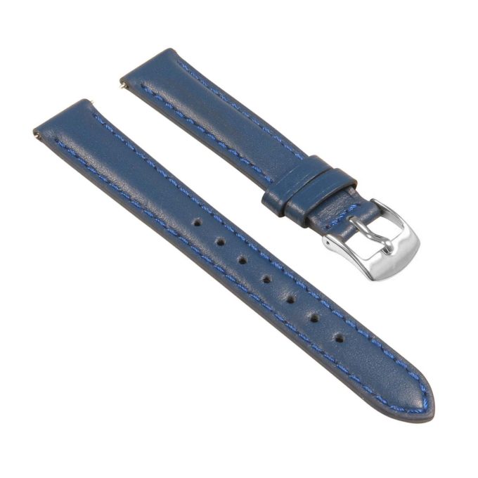 St19.5 Angle Blue Womens Smooth Leather Watch Band Strap