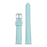 St19.5b Up Light Blue Womens Smooth Leather Watch Band Strap