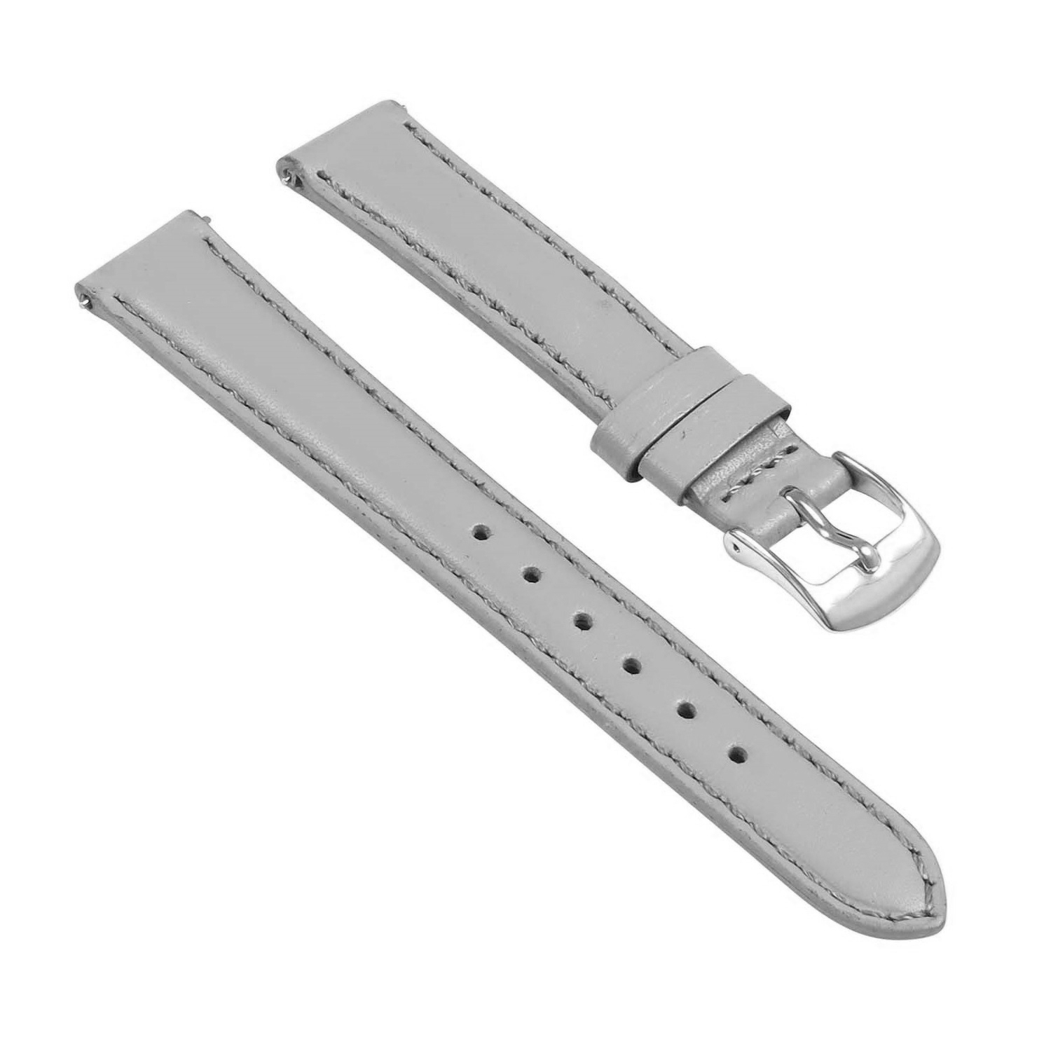 st19.7 Angle Grey Womens Smooth Leather Watch Band Strap