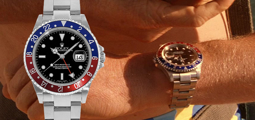 famous movie watches the aquatic life with steve zissou rolex gmt master ii pepsi bezel