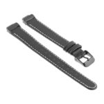 Fb.l21.1.mb Angle Black With Black Buckle StrapsCo Leather Watch Band Strap With Contour Stitching And Black Buckle For Fitbit Inspire & Inspire HR