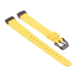 Fb.l21.10.mb Angle Yellow With Black Buckle StrapsCo Leather Watch Band Strap With Contour Stitching And Black Buckle For Fitbit Inspire & Inspire HR