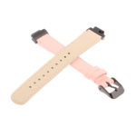 Fb.l21.13.mb Alt Pink With Black Buckle StrapsCo Leather Watch Band Strap With Contour Stitching And Black Buckle For Fitbit Inspire & Inspire HR