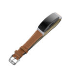 Fb.l21.2 Angle Brown StrapsCo Leather Watch Band Strap With Contour Stitching For Fitbit Inspire & Inspire HR