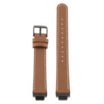 Fb.l21.2.mb Up Brown With Black Buckle StrapsCo Leather Watch Band Strap With Contour Stitching And Black Buckle For Fitbit Inspire & Inspire HR