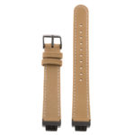 Fb.l21.2a.mb Up Tan With Black Buckle StrapsCo Leather Watch Band Strap With Contour Stitching And Black Buckle For Fitbit Inspire & Inspire HR