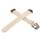 Fb.l21.3.mb Alt Beige With Black Buckle StrapsCo Leather Watch Band Strap With Contour Stitching And Black Buckle For Fitbit Inspire & Inspire HR