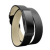 Fb.l31.1.mb Angle Black With Black Buckle StrapsCo Double Wrap Around Leather Watch Band Strap With Black Buckle For Fitbit Inspire & Inspire HR