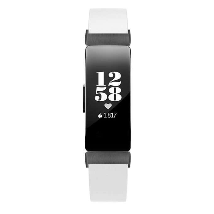 Fb.l31.22.mb Up White With Black Buckle StrapsCo Double Wrap Around Leather Watch Band Strap With Black Buckle For Fitbit Inspire & Inspire HR