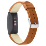 Fb.l32.2 Back Brown StrapsCo Smooth Leather Watch Band Strap For Fitbit Inspire & Inspire HR