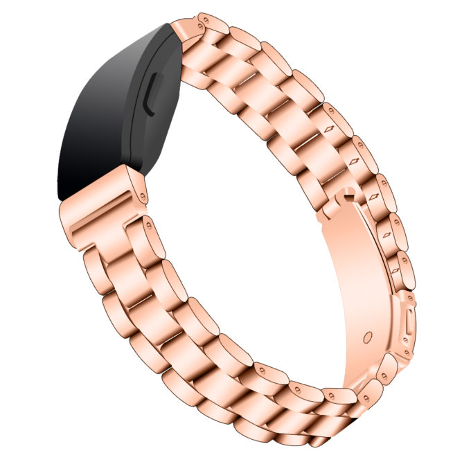 Fb.m103.rg Alt Rose Gold StrapsCo Stainless Steel Link Watch Bracelet Band Strap For Fitbit Inspire & Inspire HR