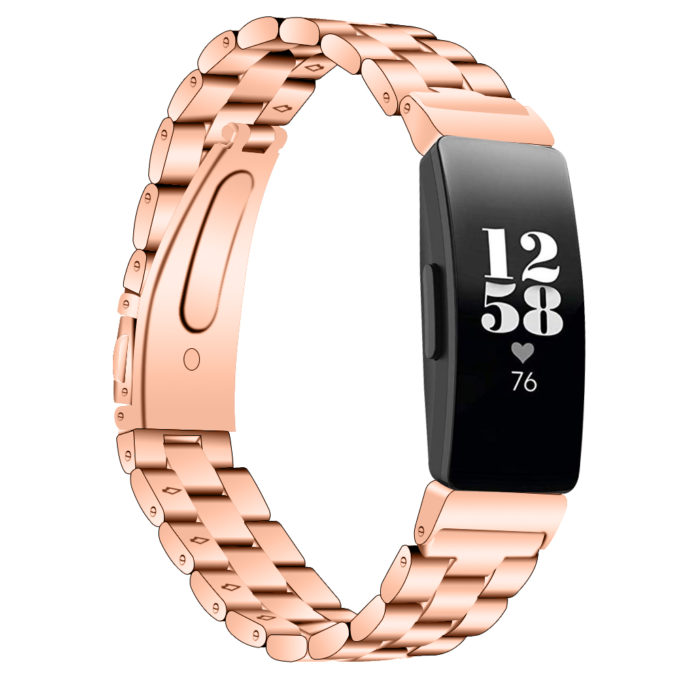 Fb.m103.rg Main Rose Gold StrapsCo Stainless Steel Link Watch Bracelet Band Strap For Fitbit Inspire & Inspire HR