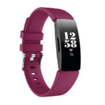Fb.r42.6 Main Purple Sangria StrapsCo Silicone Rubber Watch Band Strap For Fitbit Inspire & Inspire HR Small Large