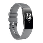 Fb.r42.7 Main Grey StrapsCo Silicone Rubber Watch Band Strap For Fitbit Inspire & Inspire HR Small Large