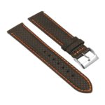 St27.1.12 Angle Black & Orange Carbon Fiber Strap