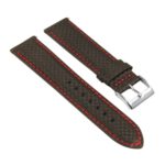 St27.1.6 Angle Black & Red Carbon Fiber Strap