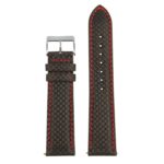 St27.1.6 Up Black & Red Carbon Fiber Strap