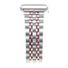 A.m4.ss.rg Alt Silver & Rose Gold StrapsCo Stainless Steel Link Watch Band Strap For Apple Watch Series 1234 38mm 40mm 42mm 44mm