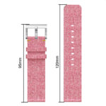 Fb.c3.13 Up Pink StrapsCo Canvas Watch Band Strap For Fitbit Versa
