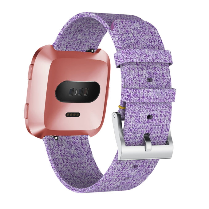 Fb.c3.18 Main Purple StrapsCo Canvas Watch Band Strap For Fitbit Versa