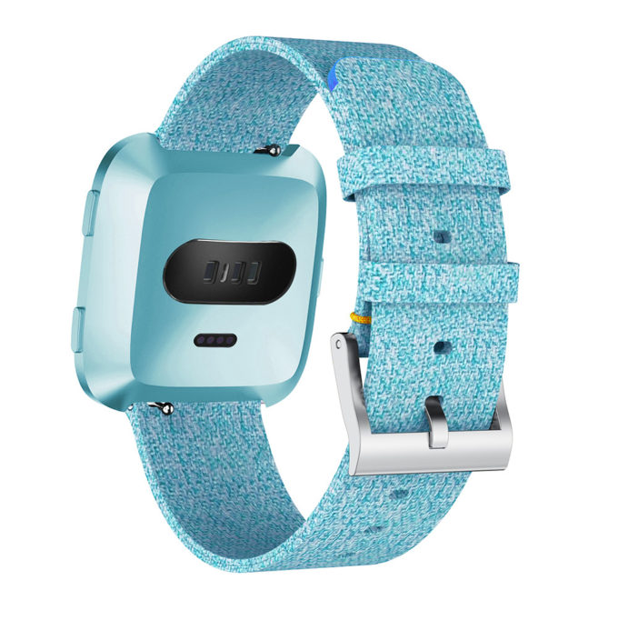 Fb.c3.5 Main Blue StrapsCo Canvas Watch Band Strap For Fitbit Versa