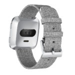 Fb.c3.7 Main Grey StrapsCo Canvas Watch Band Strap For Fitbit Versa