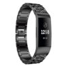 Fb.m71.mb Front Black StrapsCo Block Link Alloy Watch Bracelet Band Strap With Rhinestones For Fitbit Charge 3