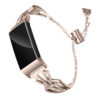 Fb.m72.tg Main Retro Gold StrapsCo Stainless Steel Watch Bracelet Band Strap With Rhinestones For Fitbit Charge 3