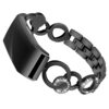 Fb.m73.mb Main Black StrapsCo Alloy Watch Bracelet Band Strap With Rhinestones For Fitbit Charge 3