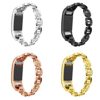 Fb.m75 All Colors StrapsCo Alloy Watch Bracelet Band Strap With Rhinestones For Fitbit Charge 2