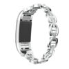 Fb.m75.ss Main Silver StrapsCo Alloy Watch Bracelet Band Strap With Rhinestones For Fitbit Charge 2