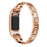 Fb.m76.rg Main Rose Gold StrapsCo Alloy Watch Bracelet Band Strap With Rhinestones For Fitbit Charge 2