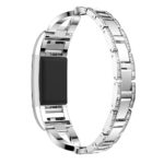 Fb.m76.ss Main Silver StrapsCo Alloy Watch Bracelet Band Strap With Rhinestones For Fitbit Charge 2