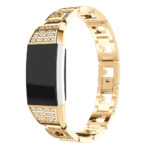 Fb.m77.yg Front Yellow Gold StrapsCo Alloy Watch Bracelet Band Strap With Rhinestones For Fitbit Charge 2