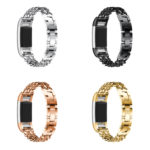 Fb.m78 All Colors StrapsCo Alloy Chain Link Watch Bracelet Band Strap For Fitbit Charge 2