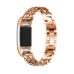 Fb.m78.rg Back Rose Gold StrapsCo Alloy Chain Link Watch Bracelet Band Strap For Fitbit Charge 2