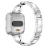 Fb.m79.ss Main Silver StrapsCo Alloy Watch Bracelet Band Strap With Rhinestones For Fitbit Versa