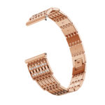 Fb.m81.rg Angle Rose Gold StrapsCo Alloy Watch Bracelet Band Strap With Rhinestones For Fitbit Versa