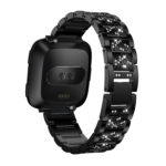 Fb.m82.mb Main Black StrapsCo Alloy Watch Bracelet Band Strap With Rhinestones For Fitbit Versa