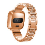 Fb.m82.rg Main Rose Gold StrapsCo Alloy Watch Bracelet Band Strap With Rhinestones For Fitbit Versa