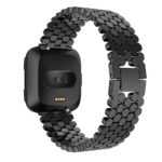 Fb.m83.mb Main Black StrapsCo Octagon Alloy Watch Bracelet Band Strap For Fitbit Versa