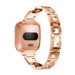 Fb.m84.rg Main Rose Gold StrapsCo Alloy Watch Bracelet Band Strap With Rhinestones For Fitbit Versa