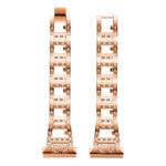Fb.m84.rg Up Rose Gold StrapsCo Alloy Watch Bracelet Band Strap With Rhinestones For Fitbit Versa