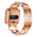 Fb.m85.rg Main Rose Gold StrapsCo D Link Alloy Watch Bracelet Band Strap With Rhinestones For Fitbit Versa